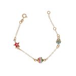 ΒΡΑΧΙΟΛΙ 14 ΚΑΡΑΤΙΑ ΚΙΤΡΙΝΟ ΧΡΥΣΟ ΜΕ ΣΜΑΛΤΟ 0155-BR0852