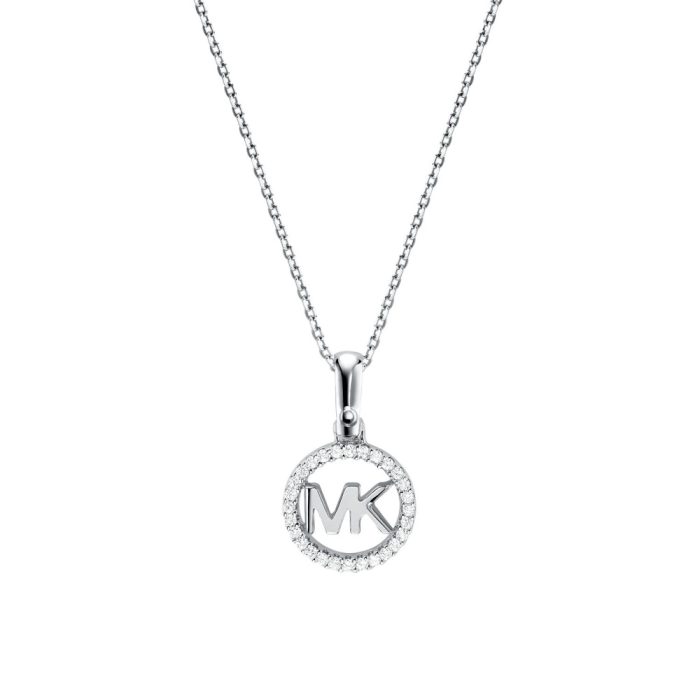 MICHAEL KORS CHARMS ΚΟΛΙΕ ΑΠΟ ΕΠΙΠΛΑΤΙΝΩΜΕΝΟ ΑΣΗΜΙ ΜΕ ΖΙΡΓΚΟΝ MKC1108AN040