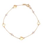 ΒΡΑΧΙΟΛΙ 14 ΚΑΡΑΤΙΑ ΚΙΤΡΙΝΟ ΧΡΥΣΟ ΜΕ ΜΑΡΓΑΡΙΤΑΡΙΑ 0127-BR233635