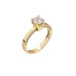 ΜΟΝΟΠΕΤΡΟ 14 ΚΑΡΑΤΙΑ ΚΙΤΡΙΝΟ ΧΡΥΣΟ ΜΕ ΖΙΡΓΚΟΝ 0209-DA233834