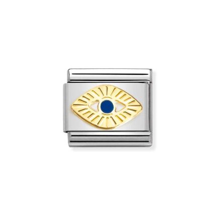NOMINATION COMPOSABLE CLASSIC LINK EYE OF GOD IN 18K GOLD 030285/65