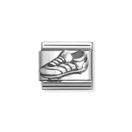 NOMINATION COMPOSABLE CLASSIC LINK SOCCER SHOE IN STERLING SILVER 330101/67