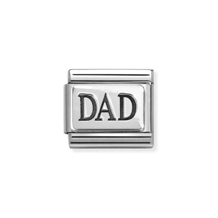 NOMINATION COMPOSABLE CLASSIC LINK DAD IN STERLING SILVER 330102/63