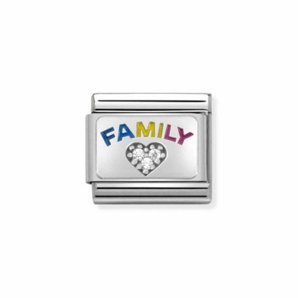 NOMINATION COMPOSABLE CLASSIC LINK FAMILY IN STERLING SILVER 330306/08