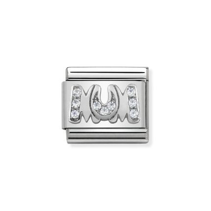 NOMINATION COMPOSABLE CLASSIC LINK MUM IN STERLING SILVER 330316/08