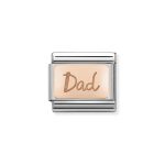 NOMINATION COMPOSABLE CLASSIC LINK DAD IN 9K ROSE GOLD 430101/32