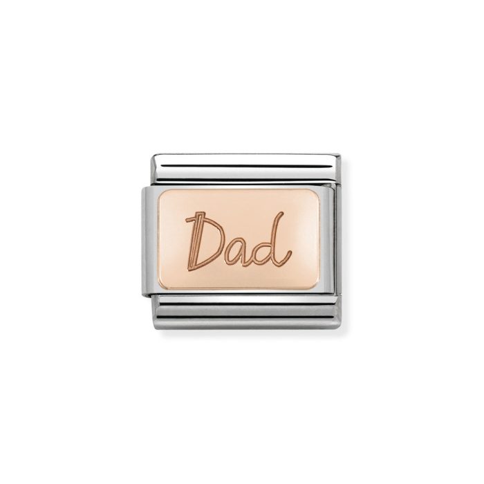 NOMINATION COMPOSABLE CLASSIC LINK DAD IN 9K ROSE GOLD 430101/32