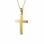 ΣΤΑΥΡΟΣ ΜΕ ΑΛΥΣΙΔΑ ΑΠΟ 14 ΚΑΡΑΤΙΑ ΚΙΤΡΙΝΟ ΧΡΥΣΟ 0091-ST245410