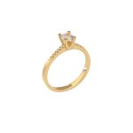 ΜΟΝΟΠΕΤΡΟ 14 ΚΑΡΑΤΙΑ ΚΙΤΡΙΝΟ ΧΡΥΣΟ ΜΕ ΖΙΡΓΚΟΝ 0073-DA247365