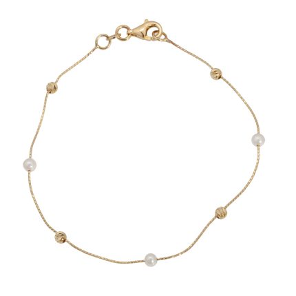 ΒΡΑΧΙΟΛΙ 14 ΚΑΡΑΤΙΑ ΚΙΤΡΙΝΟ ΧΡΥΣΟ ΜΕ ΜΑΡΓΑΡΙΤΑΡΙΑ 0010-BR97096