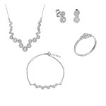 ΣΕΤ ΑΠΟ 14 ΚΑΡΑΤΙΑ ΛΕΥΚΟΧΡΥΣΟ ΜΕ ΖΙΡΓΚΟΝ 0023-SET249260