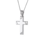 ΣΤΑΥΡΟΣ TRIANTOS ΜΕ ΑΛΥΣΙΔΑ ΑΠΟ 14 ΚΑΡΑΤΙΑ ΛΕΥΚΟΧΡΥΣΟ 1.2.1356W