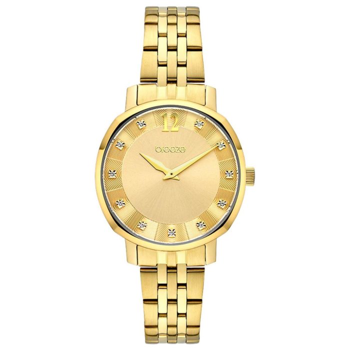 Breeze Semplice Swarovski Gold Stainless Steel Bracelet 212421.2