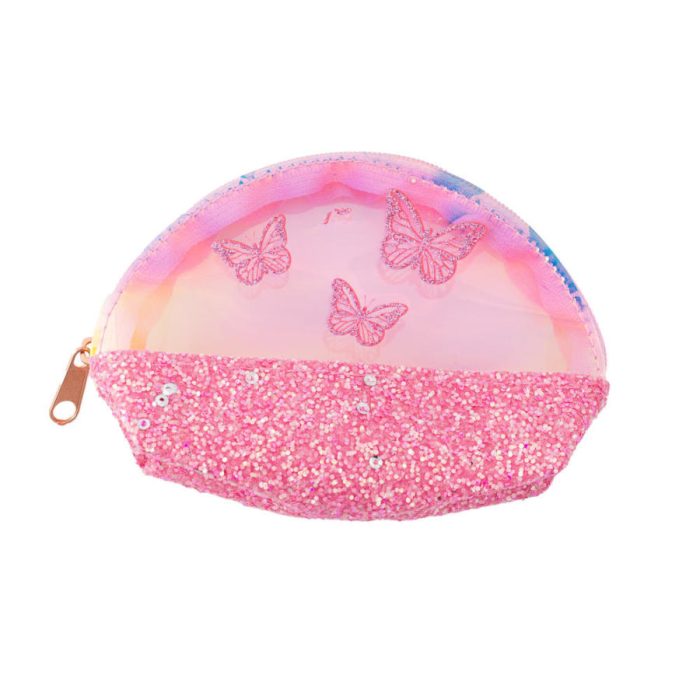 Tikkers Butterfly Crystals Pink Leather Strap Gift Set ATK1086