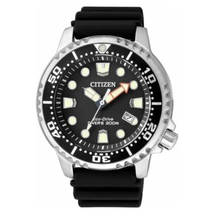 Citizen Eco-Drive Divers Black Rubber Strap BN0150-10E