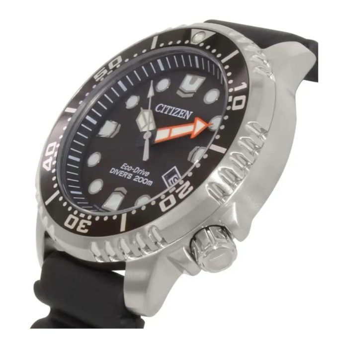 Citizen Eco-Drive Divers Black Rubber Strap BN0150-10E