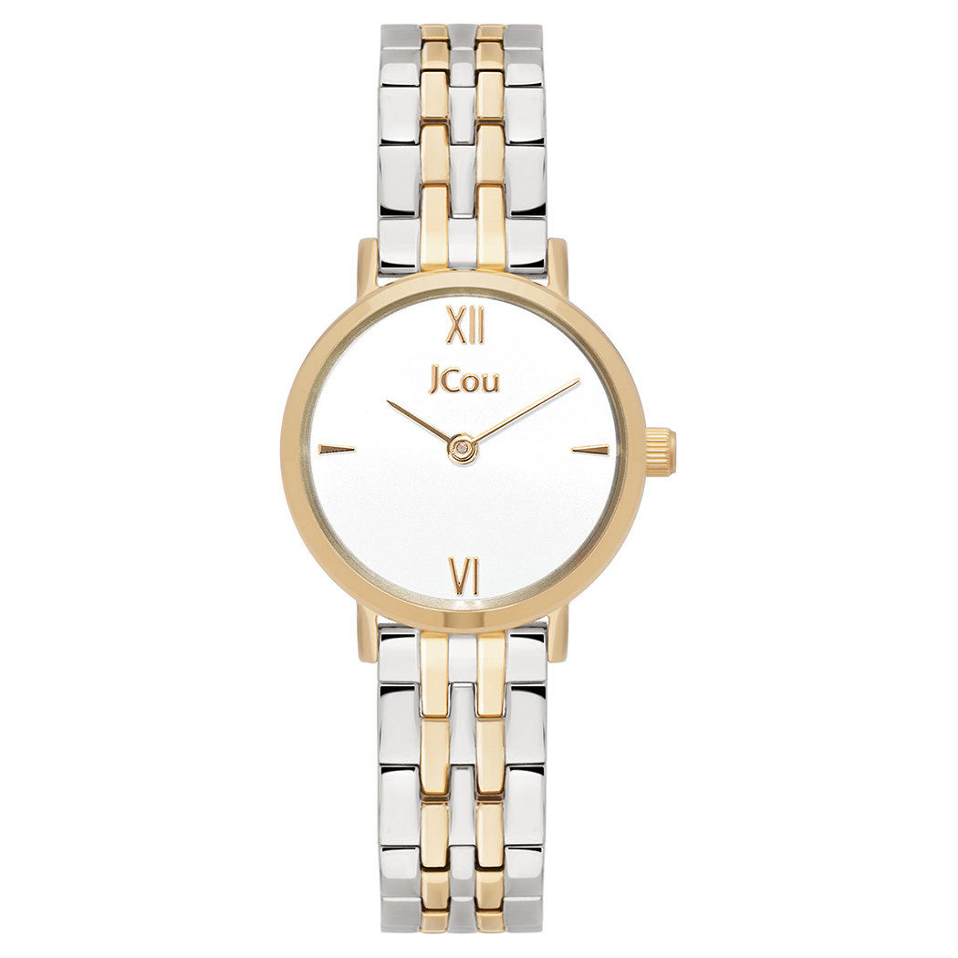 JU19064-4 JCOU Amourette Two Tone Stainless Steel Bracelet JU19064-4