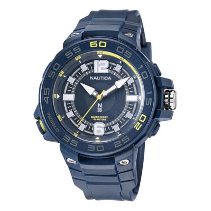 Nautica N83 Coronado Bay Blue Rubber Strap NAPCNF106