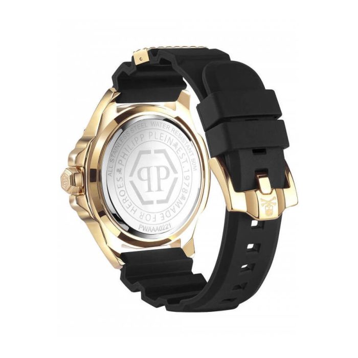 Philipp Plein The Skull Black Rubber Strap PWAAA0221
