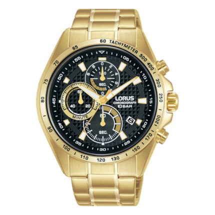 Lorus Sports Chronograph Gold Stainless Steel Bracelet RM358HX9