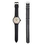 OXETTE BLACK LEATHER STRAP