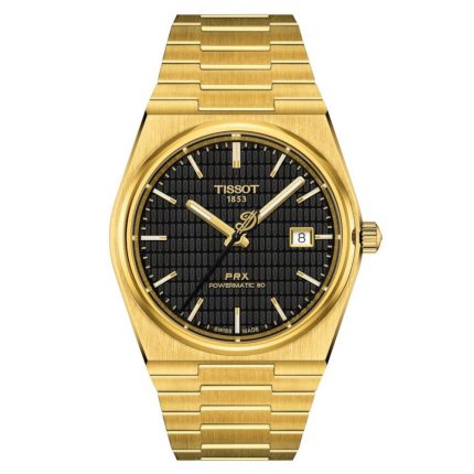 Tissot T-Classic PRX Powermatic 80 Damian Lillard Special Edition Automatic Gold Stainless Steel Bracelet T1374073305100