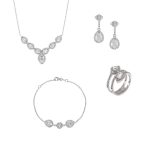 ΣΕΤ ΑΠΟ 14 ΚΑΡΑΤΙΑ ΛΕΥΚΟΧΡΥΣΟ ΜΕ ΖΙΡΓΚΟΝ 0045-SET61850