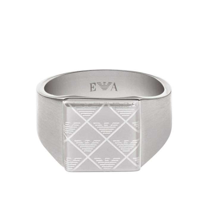 EMPORIO ARMANI EAGLE LOGO ΔΑΧΤΥΛΙΔΙ ΑΠΟ ΑΝΟΞΕΙΔΩΤΟ ΑΤΣΑΛΙ EGS3136040