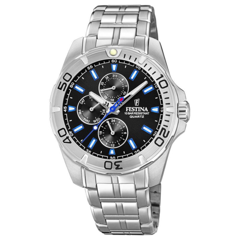 Festina Multifunction Silver Stainless Steel Bracelet F20445/6