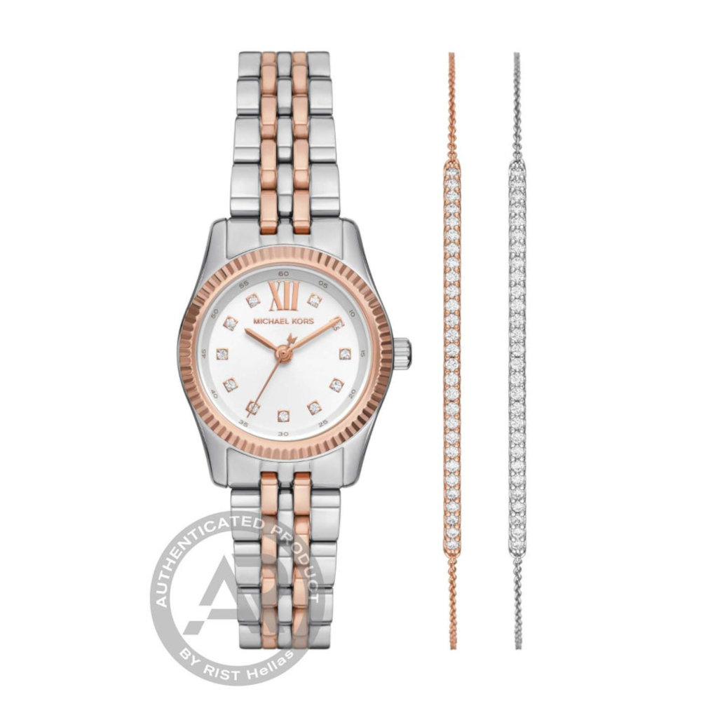 Michael Kors Lexington Two Tone Stainless Steel Bracelet Gift Set MK4817 Michael Kors Lexington Two Tone Stainless Steel Bracelet Gift Set MK4817