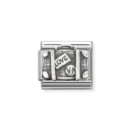 NOMINATION COMPOSABLE CLASSIC LINK SUITCASE IN STERLING SILVER 330101/62