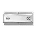 NOMINATION COMPOSABLE CLASSIC DOUBLE LINK WITH SCREWS IN STERLING SILVER 330710/49