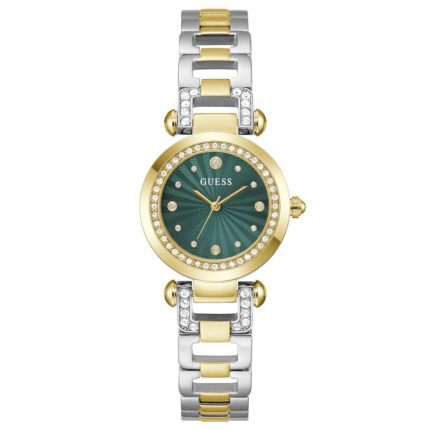 Guess Ginger Crystals Two Tone Stainless Steel Bracelet GW0869L1