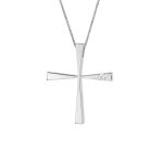 ΣΤΑΥΡΟΣ ΜΕ ΑΛΥΣΙΔΑ ΑΠΟ 14 ΚΑΡΑΤΙΑ ΛΕΥΚΟΧΡΥΣΟ ΜΕ ΖΙΡΓΚΟΝ 0330-ST240932