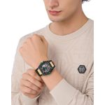Philipp Plein The Skeleton 2.0 Automatic Black Silicone Strap PWJFA0325