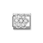 NOMINATION COMPOSABLE CLASSIC LINK DAISY IN STERLING SILVER 330322/06