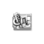 NOMINATION COMPOSABLE CLASSIC LINK MUSICAL NOTES IN STERLING SILVER 330323/12