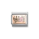 NOMINATION COMPOSABLE CLASSIC LINK MUSICAL NOTES IN 9K ROSE GOLD 430204/06