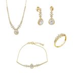 ΣΕΤ ΑΠΟ 14 ΚΑΡΑΤΙΑ ΚΙΤΡΙΝΟ ΧΡΥΣΟ ΜΕ ΖΙΡΓΚΟΝ 0066-SET249257G