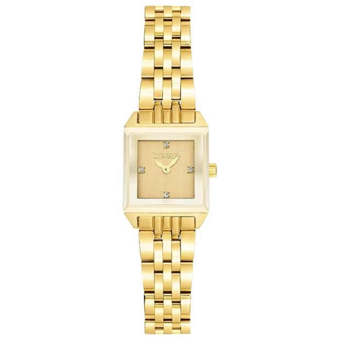 Breeze Impress Swarovski Gold Stainless Steel Bracelet 212531.2
