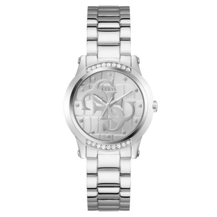Guess Annette Crystals Silver Stainless Steel Bracelet GW0861L1