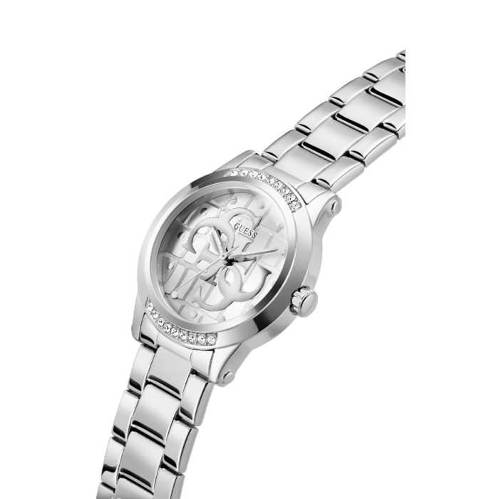 Guess Annette Crystals Silver Stainless Steel Bracelet GW0861L1