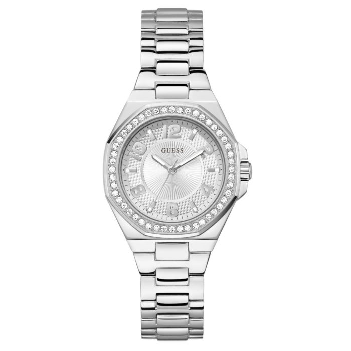 Guess Contessa Crystals Silver Stainless Steel Bracelet GW0877L1
