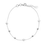 ΒΡΑΧΙΟΛΙ 14 ΚΑΡΑΤΙΑ ΛΕΥΚΟΧΡΥΣΟ ΜΕ ΜΑΡΓΑΡΙΤΑΡΙΑ 0529-BR254304