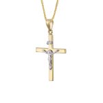 ΣΤΑΥΡΟΣ ΜΕ ΑΛΥΣΙΔΑ ΑΠΟ 9 ΚΑΡΑΤΙΑ ΚΙΤΡΙΝΟ ΧΡΥΣΟ ΚΑΙ ΛΕΥΚΟΧΡΥΣΟ 0742-ST254342