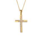 ΣΤΑΥΡΟΣ ΜΕ ΑΛΥΣΙΔΑ ΑΠΟ 14 ΚΑΡΑΤΙΑ ΚΙΤΡΙΝΟ ΧΡΥΣΟ ΜΕ ΖΙΡΓΚΟΝ 0035-ST254645