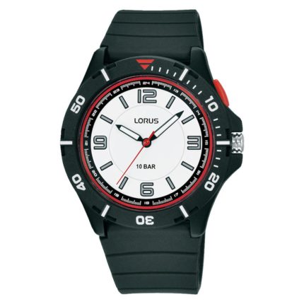 Lorus Sports Black Silicone Strap R2309QX9