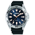 Lorus Sports Black Silicone Strap RXH57KX9