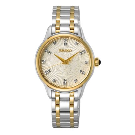 Seiko Conceptual Series Diamond Line Two Tone Stainless Steel Bracelet SRZ550P1