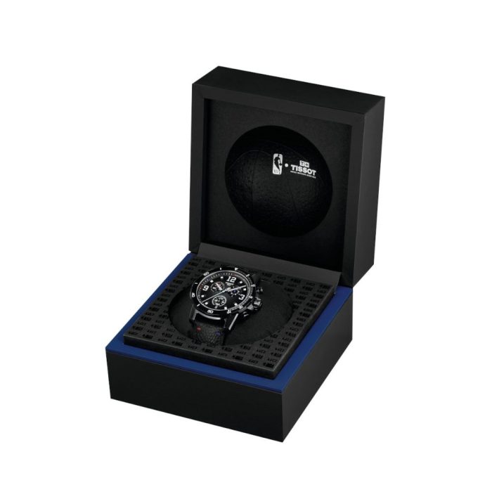 Tissot Supersport Chrono NBA Special Edition Black Leather Strap Chronograph T1256173706700
